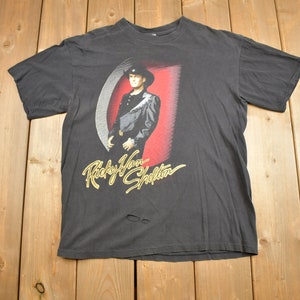 Vintage 1990 Ricky Van Shelton Entertainer Of The Year Country Music Graphic T-Shirt / Band Tee / Brockum / Made In USA