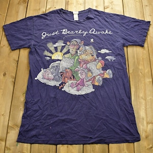 1990年代のヴィンテージ くまのプーさん 漫画 パジャマ Tシャツ / 90年代 グラフィック Tシャツ / スリープウェア / 漫画家 / アメリカン ストリートウェア / ラウンジシャツ