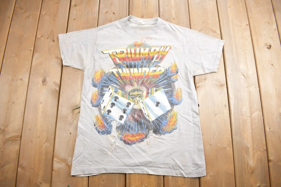 Vintage 1985 Thunder Seven by Triumph World Tour Band T