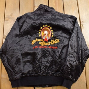 Vintage 1980s Arizona Charlies Windbreaker Jacket / Made in USA M&G Fashions / Light Jacket / Vintage Windbreaker / 80s Windbreaker
