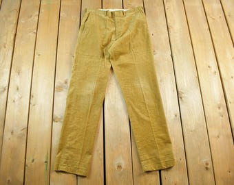 Vintage 1960s Lee-Prest Corduroy Trousers Adult 30 x 30 / Made in USA / 60s Lee Pants / True Vintage / Vintage Pants / Lee Cords
