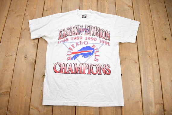 Vintage 1991 Buffalo Bills NFL Graphic T-Shirt / … - image 1