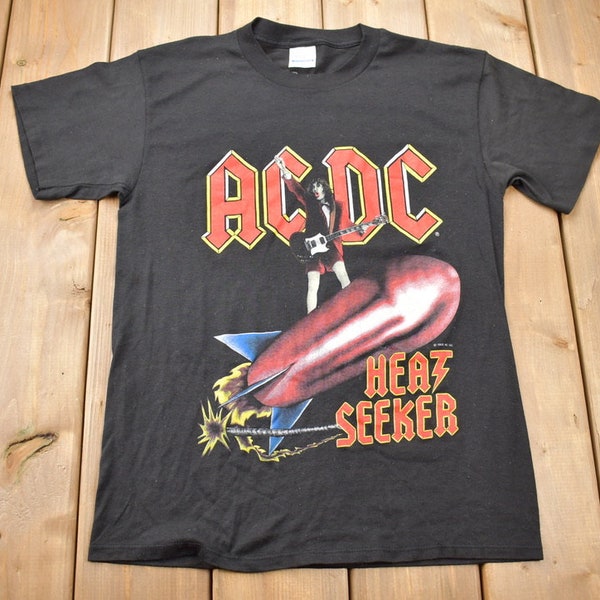 Vintage 1988 AC/DC Heat Seeker World Tour Band T-shirt / Band Tee / Single Stitch / Made in USA / 80s T-shirt / Promo / Premium Vintage