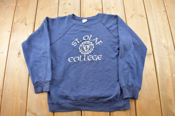 Vintage 1970s St. Olaf College Collegiate Champion Crewneck Made in USA Vintage Champion Americana Etsy