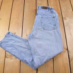 Vintage 1990&#39;s L.L Bean Comfort Waist Blue Jeans 28 x 28 / Basic Blue Jeans / Comfortable Jeans / Streetwear Fashion / Vintage Pants