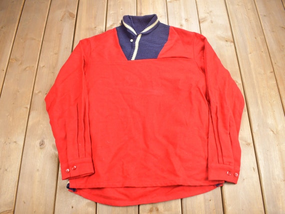 Vintage 1960s Mcgregor Wool Collared Sweater / True Vintage / 60s 