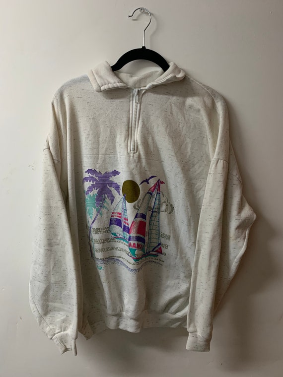 Vintage / Beach / Wear / Sweater / Made in USA / 8