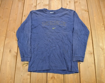 Vintage 1990s Nike Long Sleeve Graphic T-Shirt / Nike Tee / Streetwear / Vintage Nike Tee / Vintage T Shirt / Vintage Sportswear
