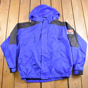 Vintage 1990s Marlboro Unlimited Color Block Windbreaker Jacket / Marlboro Cigarettes / Light Jacket / Streetwear / Athleisure