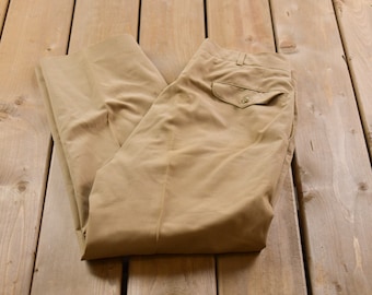 Vintage 1990s Brown Trousers Size 31 x 30 / American Vintage / Streetwear Fashion / Vintage Pants / True Vintage /