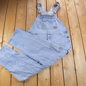 Vintage 1990s C.E. Schmidt Blue Denim Jean Overalls Size 42 x 28 / Vintage Overalls / Streetwear / Vintage Workwear / Made in USA