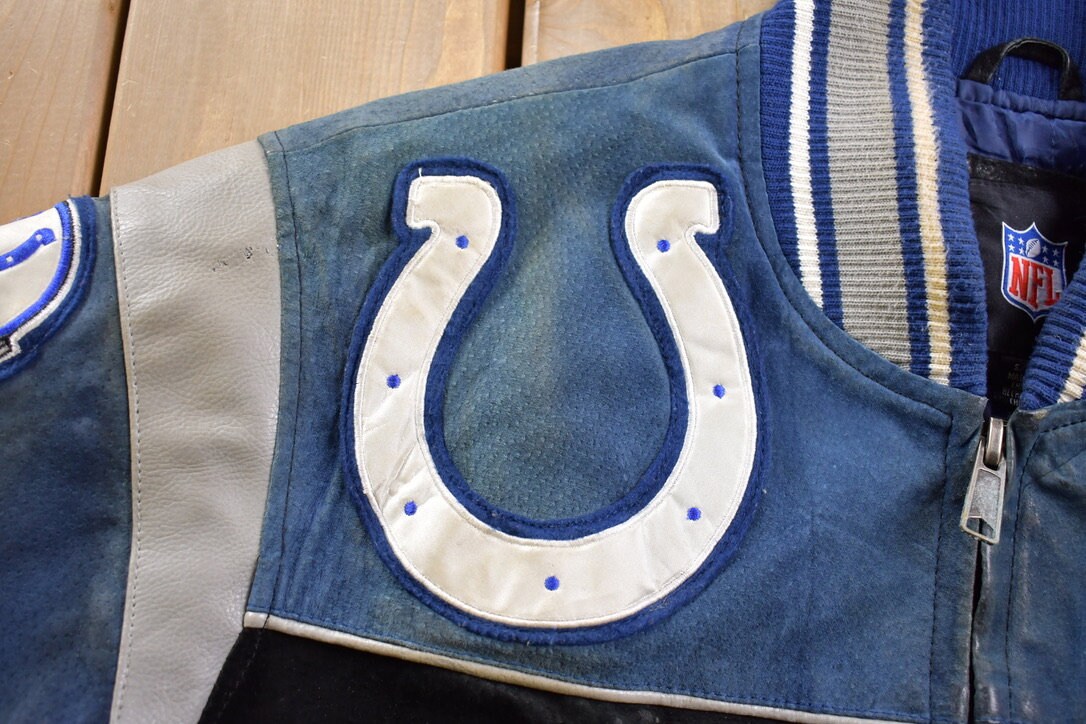 Vintage 1990s Indianapolis Colts NFL Letterman Jacket / NFL Team