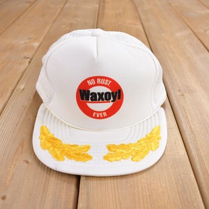 Vintage 1990s Waxoyl Trucker Hat / OSFA / Vintage Snap Back / Souvenir Cap