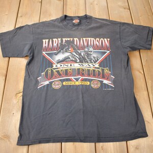 Vintage 1992 Harley Davidson Motorcycles Ventura California Single Stitch Graphic T-Shirt Made In USA
