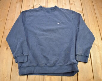 Vintage Y2K Nike Navy Blue Embroidered 