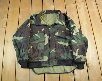 Vintage 90s Camo Hunting Jacket - Men's Wool Blend Large