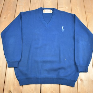 Vintage 1960s Santa Cruz Wool Knit Sweater / Vintage V Neck / True Vintage / 60s Sweater
