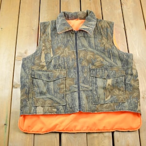 Vintage 1990s Realtree Camo Puffer Vest Jacket