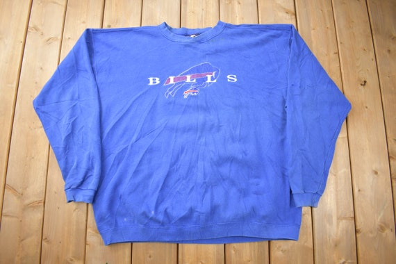 Vintage 1990s Buffalo Bills NFL Embroidered Crewn… - image 1