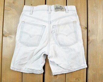 Vintage 1990s LEVIS Silvertab Baggy Jean SHORTS Size 27 Small