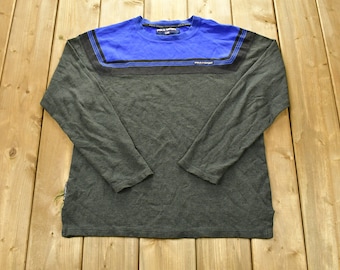 Vintage 1990s Polo Sport Ralph Lauren Embroidered Crewneck Sweatshirt / 90s Crewneck / Athleisure / Streetwear / Color Block