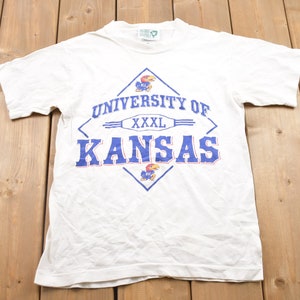 Vintage 1997 University of Kansas Collegiate T-Shirt / Made in USA / Prairie Graphics / NCAA Tee / Americana / Sportswear