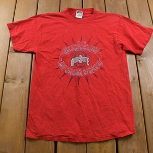 Vintage 1990s Ohio State University Buckeyes Graphic T-Shirt / Streetwear / Retro Style / NCAA Sports / 90s Graphic Tee