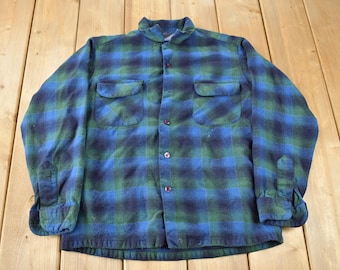 Vintage 50s Pendleton Check Wool Board Shirt - Etsy Vintage 50s Pendleton Check Wool Board Shirt - Etsy
