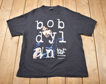 Vintage 1992 Bob Dylan Tour Graphic T-shirt / Band Tee / Single Stitch / Made in USA / 90s T-shirt / Premium Vintage