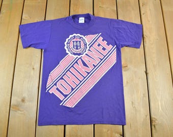 Vintage 1980s Girl Scouts Tohikanee Graphic T Shirt Men's XS / 80s Velva Sheen / Vintage T Shirt / Streetwear / Single Stitch / Made in USA
