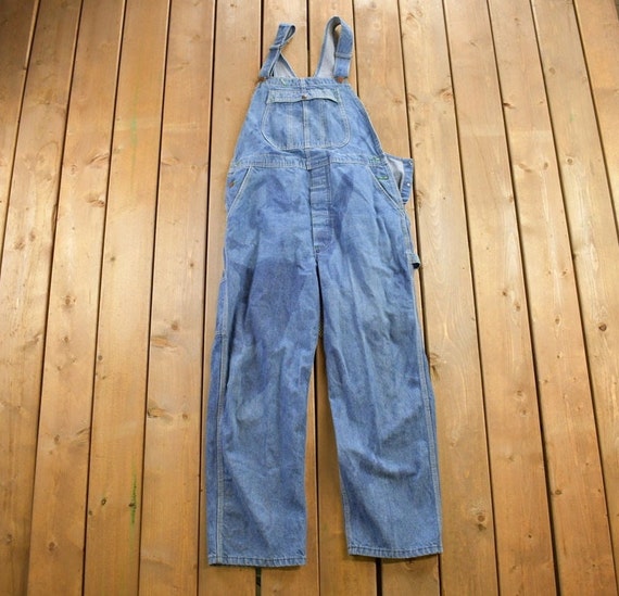 Vintage 1990s Big Ben Denim Jean Overalls Size 44… - image 1