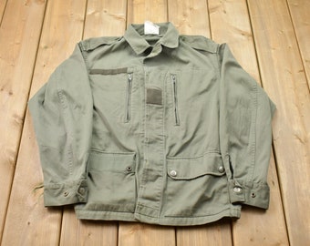 Vintage 1986 Soul Sister Afro Print Paris Military Jacket / Button Up Jacket // Vintage Army / Streetwear Fashion / Army Jacket