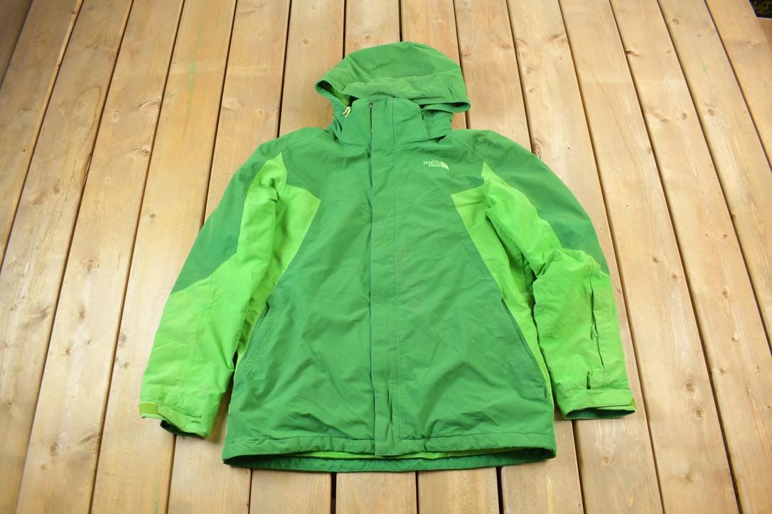 Vintage Y2K the North Face Green Insulated Mens Ski Jacket