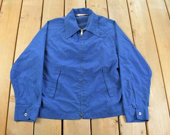 Giacca vintage anni '70 Milaro Harrington da uomo, taglia M / Giacca a vento anni '70 / Capispalla / Moda streetwear / Cerniera intera / Vero vintage