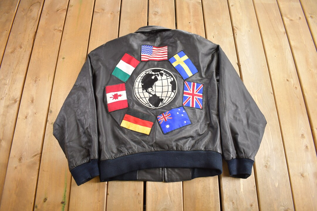 ジャケット・アウター 1990's POLO WESTERN LETHER JKT Vintage Polo Sport Tiger Varsity XL Jacket Ralph Lauren