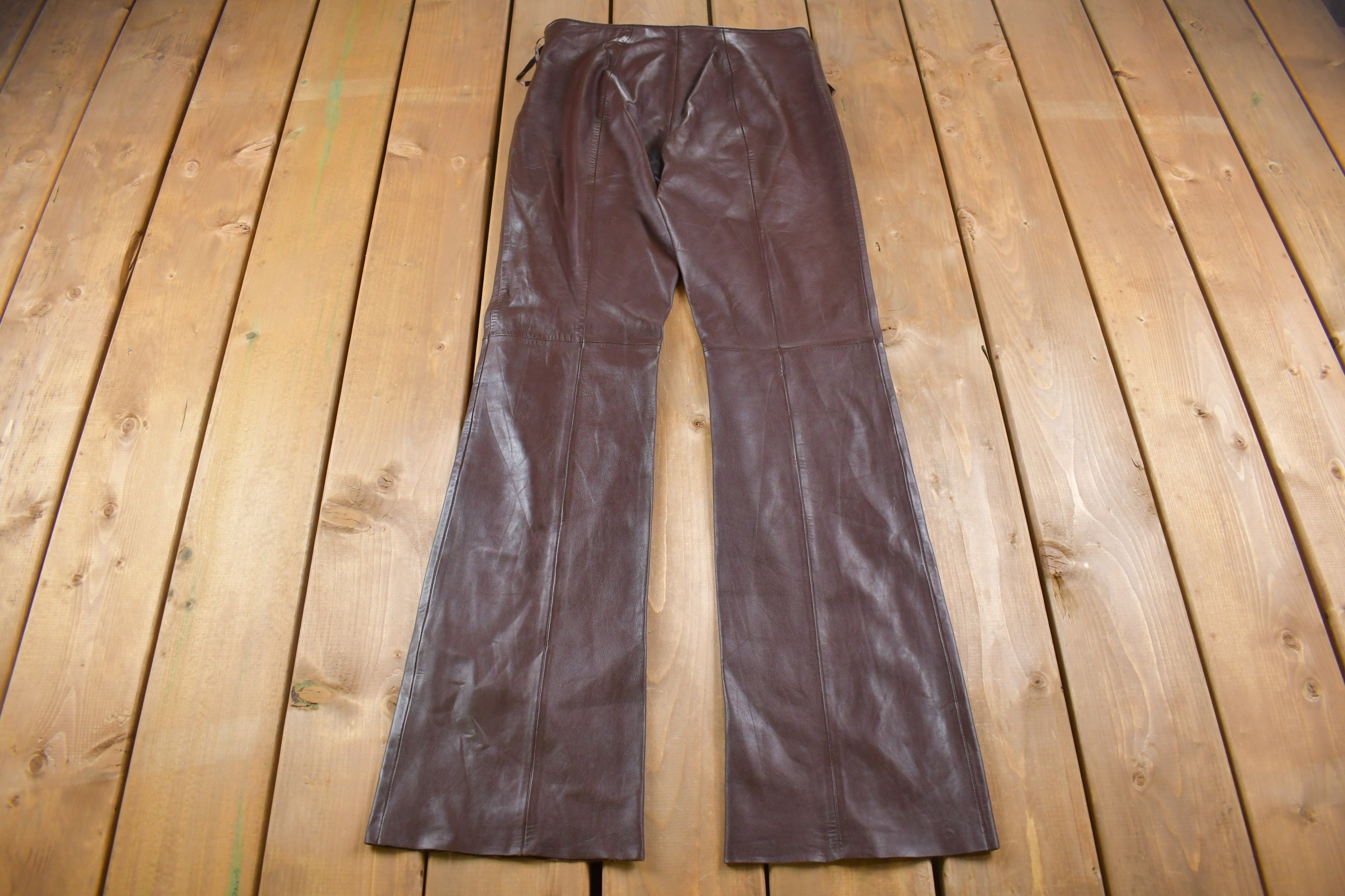 Faux Leather Cargo Pants 