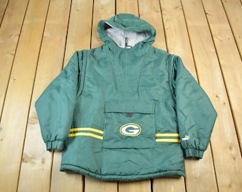 90's Green Bay Packers Embroidered Pro Player Zip up Jacket