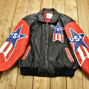 Michael Hoban Leather Usa Jackets - Etsy