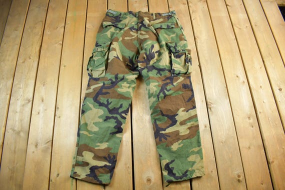 Vintage 2000s Army Woodland Camouflage Cargo Pants Men's 38 X 21