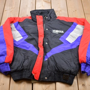 Vintage 1990s Yamaha Sportswear Puffer Jacket / Goose Down Fill / Vintage Bubble Jacket / Winter / Streetwear / Vintage Yamaha Sportswear