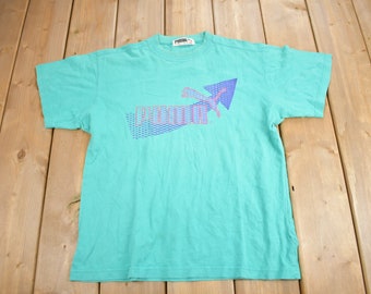 Vintage 1990s Puma Graphic T Shirt / Vintage T Shirt / Streetwear / Graphic Tee / 90s Puma