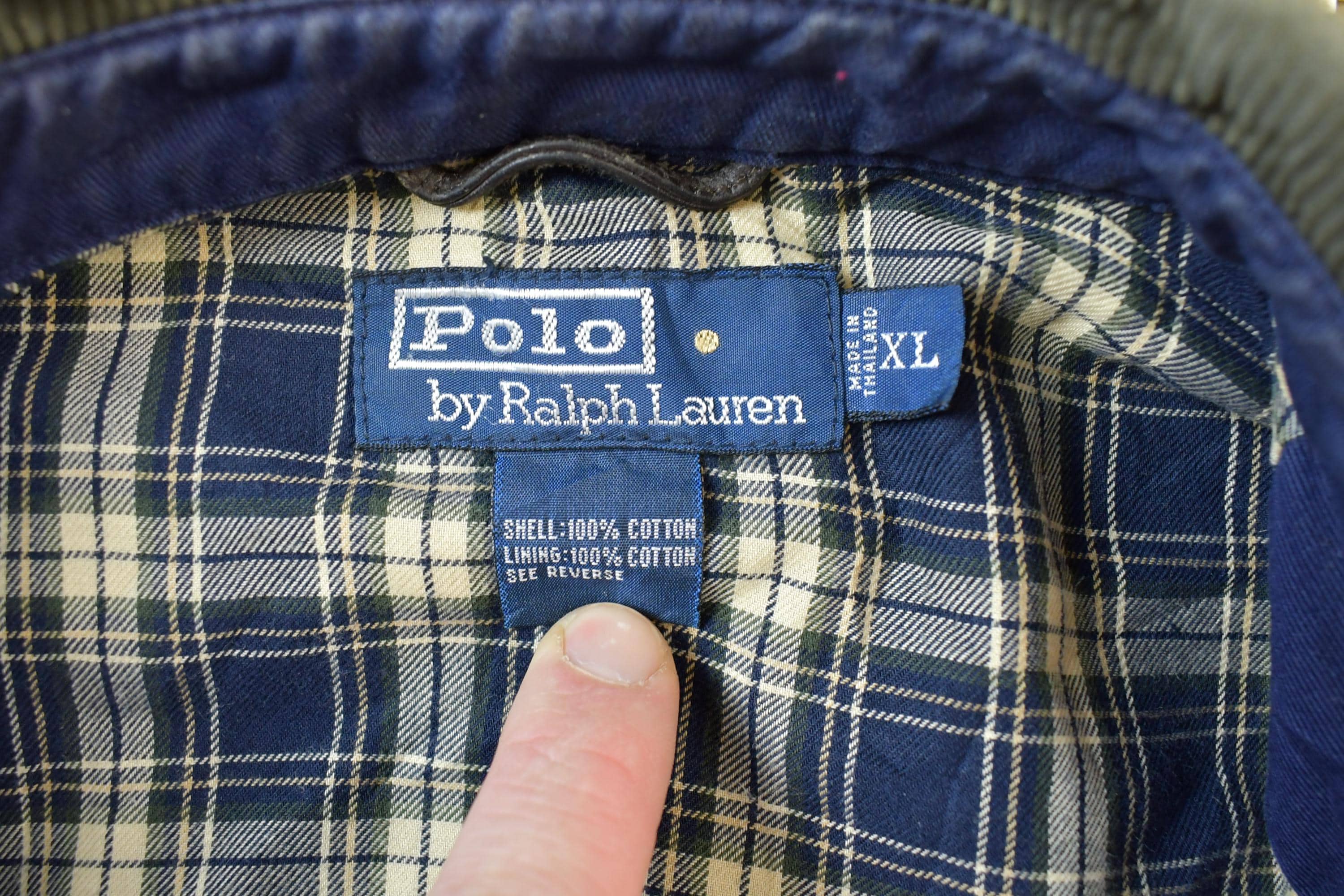 Vintage 1990s Polo by Ralph Lauren Light Collared Full Zip Plaid