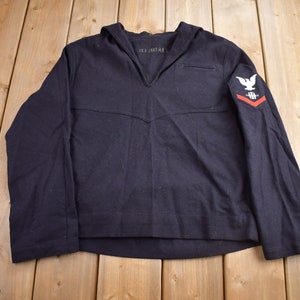 Vintage 1940s US Navy Naval Wool Sweater / Navy Wool Sweater / Vintage Military / Militaria / Navy Seal