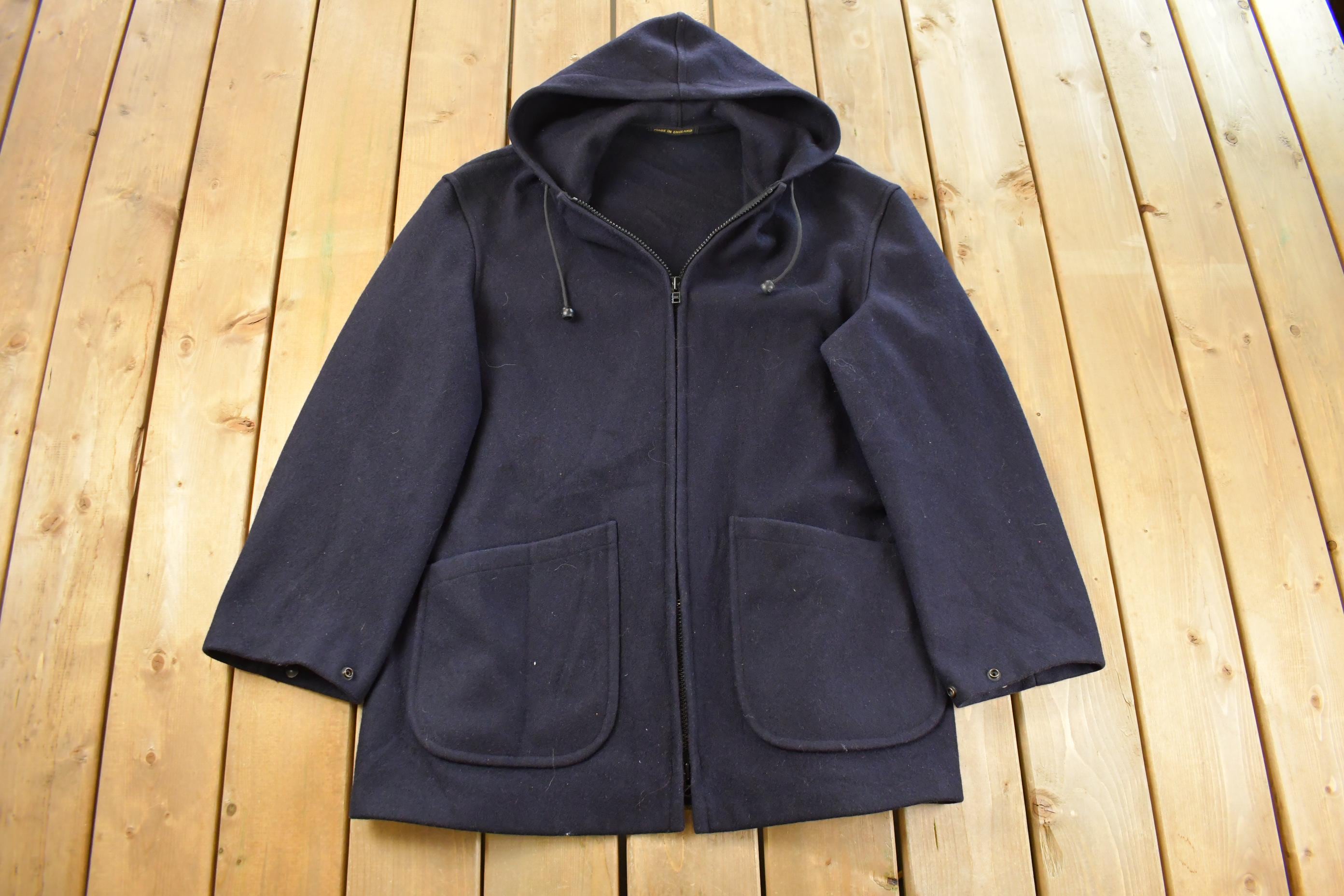 Vintage 1980s Gloverall Wool Duffle Coat Made in England Men's