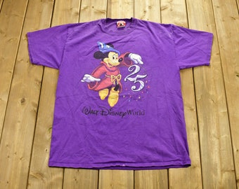 Vintage 1996 Walt Disnye World Anniversary Promo T-Shirt / 90s Graphic Tee / Mickey INC / Mickey Mouse / Made In USA / American Streetwear