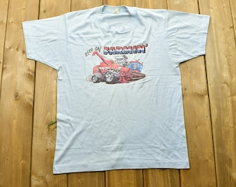 Vintage 80's "Keep On Farmin" Single Stitch T-Shirt / Made In USA / Graphic / 80s / 90s / Streetwear / Retro Style