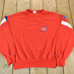 Vintage 1980s Montreal Canadiens NHL Sweatshirt / Vintage Hockey / Sportswear / Athleisure / Embroidered