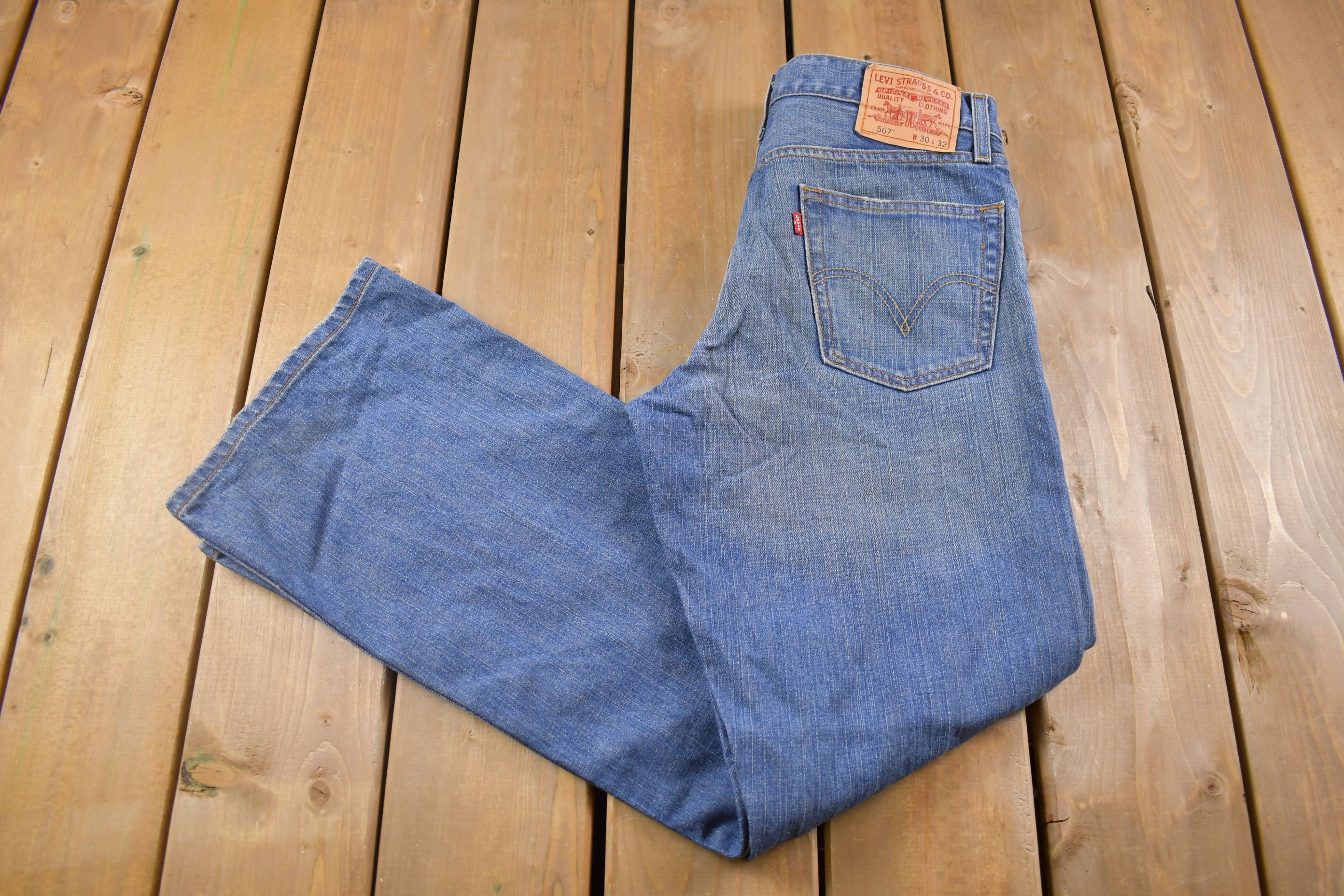 Vintage 1990s Levi's 567 Red Tab Jeans Size 31 X 31 / Boot - Etsy Norway