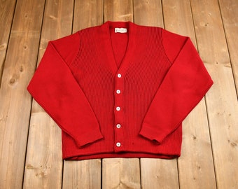 Lord Jeff Men's Red Wool Pullover Sweater Size M by Lord Jeff