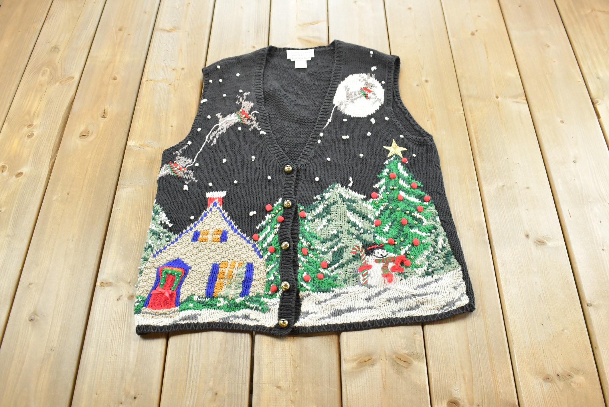 Landscape Knit Vest - Etsy